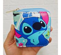 Hued-Disney Anime Lilo & Stitch Dessin Animé Porte-Monnaie Joli Portefeuille Dessin Animé Pu Fille Garçon Carte Gchildren Pochette Cadeaux D'anniversaire Pour Enfants-Stitch Green