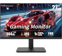 HUED-Ecran Pc Gaming 27 Pouces 144Hz Fhd,Ips 1Ms 1080P Avec 110% Srgb,Filtre Anti-Lumière Bleue,Ports Hdmi Et Vga,Moniteur 27 Pouces Compatible Avec Freesync Montage Mural Écran Ordinateur
