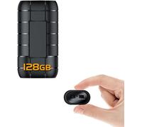 HUEE-128G Enregistreur Magnétique Activé Par La Voix,Autonomie De La Batterie De 12 Jours, Capacité D'Enregistrement De 2 000 Heures, Enregistreur Audio Numérique, Petits Appareils D'Enregistrement