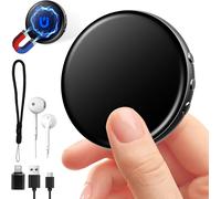 HUEE-Enregistreur Vocal Avec 64 Go De Mémoire, Rechargeable Par Usb, Dictaphone Enregistreur Vocal Et Activation Vocale, Mini Enregistreur Vocal Pour Cours, Réunions Et Entretiens Dictaphone