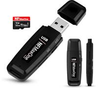 HUEE-Enregistreur Vocal Espion Numérique Avec Microsd De 32 Go Inclus Mini Enregistreur Audio Idéal Pour Réunions, Interviews, Cours Graveur Usb Espion Portable Jusqu'À 500 Heures D'Enregistremen