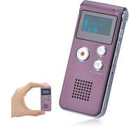 HUEE-Enregistreur Vocal Numérique Portable 16 Go - Enregistreur Audio - Dictaphone Lcd - Lecteur Mp3 - Dictaphone - Rose Doré