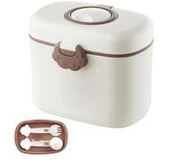 Huehkir Boîte à Lait en Poudre, Distributeur de Lait en Poudre, Récipient Hermétique Portable pour Aliments Collations Maison Crèche Voyage Activités Extérieures