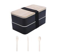 Huehkir Boîtes À Repas - Boîte De Stockage Hermétique Empilable À Double Couche - Récipients Hermétiques pour Aliments avec Couvercle - pour Hommes Femmes Étudiants École Bureau Voyage Pique-nique