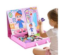 Huehkir Casse-Tête Magnétique,Jeu D'Imitation Magnétique À Double Face,Puzzle aux Visages Changeants - pour Famille École Maison Fille