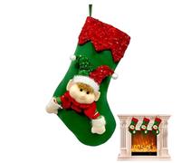 Huehkir Chaussettes de Noël - Sac à Bonbons Réutilisable - Décorations De Noël | Idéal pour la Famille, Les, l'arbre de, la Maison, la Cheminée, Les Fêtes, Les Soirées et Les Bonbons