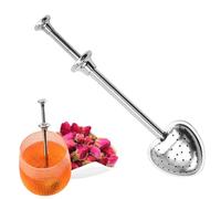 Huehkir Filtre à Thé - Outil de Cuisine à Long Manche Lavable au Lave-vaisselle | Accessoire Pour Diffuser Et Infuser Le Thé,Pour Travail, Maison, Voyage, Camping, Barbecue Et Appartement