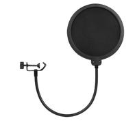 Huehkir Filtre Anti-Pop pour Microphone,Bouclier Anti-Pop pour Les Microphones De Studio | Écran Anti-Vent À Double Couche pour Équipement Audio De Studio avec Bras Flexible pour Les Acteurs Et Les