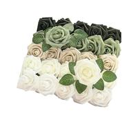 Huehkir Fleurs Artificielles pour Vase,25 Pièces Centre de Table Fleurs Dégradé - Décoration Réaliste pour Composition Vase Intérieur Extérieur Maison Jardin Église