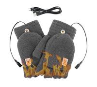 Huehkir Gants Chauffants Femme | Mittens Chaudes Hiver | Chauffage USB 5V pour Pêcheurs Motocyclistes Livreurs Randonnée Activités Extérieures Nettoyage Neige