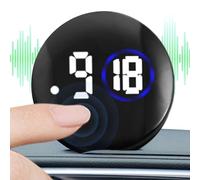 Huehkir Horloge Voiture | Petite Horloge Numérique LED,Écran Tactile Étanche Montre Analogique Pour Intérieur Voyage Bateau Tableau De Bord De Voiture Moto Véhicule