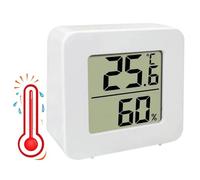 Huehkir Humidimètre, Appareil de Mesure d'Humidité et de Température, Jauge Électronique à Affichage LCD pour Poulailler Cave Garage Réfrigérateur Terrarium Reptile Laboratoire Maison