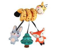 Huehkir Jouets pour Siège Auto Bébé - Peluche Sensorielle À Contrastes Élevés avec Grelot,Stimule Les Sens Outil d'Éveil Précoce Fournitures pour Bébés Garçons et Filles