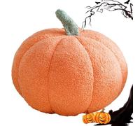 Huehkir Oreiller en Forme de Citrouille - Coussin en Peluche en Forme de Citrouille pour Halloween - Accessoire Décoratif Mignon pour Salon Automne Halloween Maison Hantée Déco Intérieure