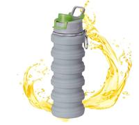 Huehkir Tasse Pliable Avec Couvercle,Bouteille D'eau Pliable En Silicone Étanche | Tasse De Camping - Pour Plage Avion Golf Stade Été Cour Extérieur Jardin Parc Camping