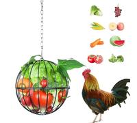 Hühner Futter | Geflügel Futter Spender | Höhenverstellbarer Aufhängbarer Futterautomat | Stall Käfig Hühner Enten Wachteln Ziegen Hirsch Nutztiere Farm Außenbereich