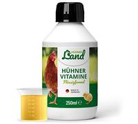 HÜHNER Land Vitamines pour poulets 250 ml - Complément alimentaire pour poulet, concentré de vitamines avec vitamine ADEC I Complément alimentaire pour l'approvisionnement en vitamines des poulets,