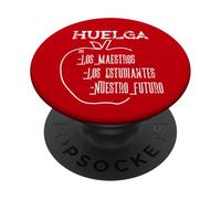 Huelga - Soutenez Les grèves des syndicats des Enseignants PopSockets PopGrip Adhésif