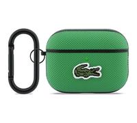Hülle Case AirPods Pro 3 Lacoste Vert Logo Crocodile Avec Karabiner