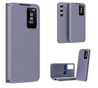 Hülle Coque pour Galaxy S24 FE Smart View Flip Case + Wallet Cover Card Slot,Folio Portefeuille Étui pour Samsung Galaxy S24 FE(5)