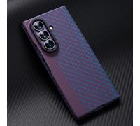 Hülle Coque pour Galaxy Z Fold7 étui Carbon Magnet Case(Violet) | Glass Film Wireless Cover