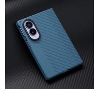 Hülle Coque pour iPhone Duo étui Carbon Magnet Case(Bleu) | Glass Film Wireless Cover