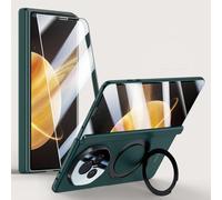 Hülle Coque pour Magic V3 Boîtier + Glass Film + Hinge + 360°Rotating Ring Bracket + Wireless Charge,Bumper Case étui pour Honor Magic V3(3)