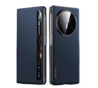 Hülle Coque pour Magic V3 Magnetic Flip Boîtier View Window + Wireless Charge,Carbon Fibre Folio Slim étui pour Honor Magic V3(2)