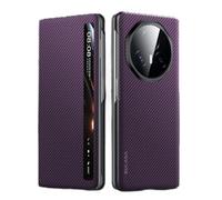 Hülle Coque pour Magic V3 Magnetic Flip Boîtier View Window + Wireless Charge,Carbon Fibre Folio Slim étui pour Honor Magic V3(1)