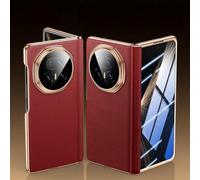 Hülle Coque pour Magic V5 Boîtier + Magnetic Hinge + Lens Cap + Glass Film,Cuir Bumper Case Slim étui pour Honor Magic V5(2)