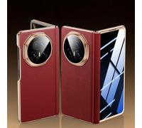 Hülle Coque pour Magic V5 Boîtier + Magnetic Hinge + Lens Cap + Privacy Film,Cuir Bumper Case Slim étui pour Honor Magic V5(5)