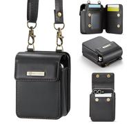 Hülle Coque pour Mix Flip Boîtier + Crochet Cuir Universal Wallet Sac à Bandoulière,Multi-Function Mini Bag Case étui pour Xiaomi Mix Flip(5)