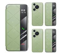Hülle Coque pour Pura 70 Ultra Magnetic Flip Boîtier View Window,Support Case Cuir Folio Slim étui pour Huawei Pura 70 Ultra(9)