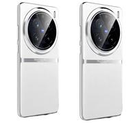 Hülle Coque pour X200 Pro Mini Boîtier Cadre Métallique Premium Cuir,Slim Case Lens Cap Bumper étui pour Vivo X200 Pro Mini(1)