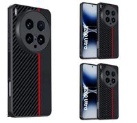 Hülle Coque pour X200 Ultra Boîtier Carbon Fiber,Texturé Cuir Slim Case Bumper étui pour Vivo X200 Ultra(5)