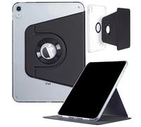 Hülle für iPad 10. Erzeugung (10,9'') 2022, DMaos Magnetic Abnehmbare Smart Cover, faltbarer Ständer, 360° drehbar - Schwarz