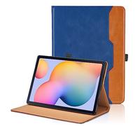 Hülle für Samsung P620 Galaxy Tab S6 Lite 10.4" 2024/2022/2020 SM-P620/ P625/ P610/ P613/ P615/ P619 PU Schutzhülle mit Tasche Auto Schlaf/Aufwach Funktion Smart Cover mit StandFunktion - Blau