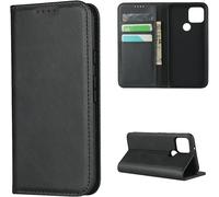 Hülle Google Pixel 5,Flip Leder Brieftasche Handyhülle, 4 Kartensteckplatz Ständerfunktion Magnetverschluss ,Klapphülle Ledertasche Schutzhülle Für Google Pixel 5 - Schwarz