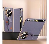 Hülle Magnetic Flip Coque pour Magic V5 Case Cuir + Sliding Wristband Stand + View Window,Folio Cover étui pour Honor Magic V5(6)