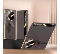 Hülle Magnetic Flip Coque pour Magic V5 Case Cuir + Sliding Wristband Stand + View Window,Folio Cover étui pour Honor Magic V5(5)