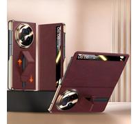 Hülle Magnetic Flip Coque pour Magic V5 Case Cuir + Sliding Wristband Stand + View Window,Folio Cover étui pour Honor Magic V5(4)