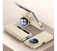 Hülle Magnetic Flip Coque pour Magic V6 Case Cuir + Lens Stand + View Window,Folio Cover étui pour Honor Magic V6(2)