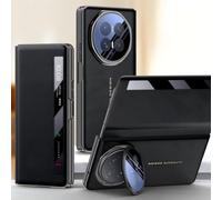 Hülle Magnetic Flip Coque pour Magic V6 Case Cuir + Lens Stand + View Window,Folio Cover étui pour Honor Magic V6(4)