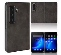 Hülle® Texture Cuir Coque Anti-Sismique Anti-Chute,Confort Holding Total Protection Boîtier Compatible pour Microsoft Surface Duo 2 (2)