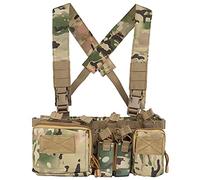 Huenco Gilet tactique d'assaut tactique 500D Molle Multicam avec plusieurs poches