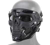 Huenco Halloween CR?ne Masques Airsoft Complet Visage De Protection Masques CS Guerre Jeu BB Gun Squelette Masques Parti Cosplay Masque Film Props