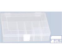 Hünersdorff 603600 Boîte de rangement PP-COMPACT fermé, convient pour contact alimentaire (l x H x P) 250 x 46 x 170 mm transparent 1 pc(s)