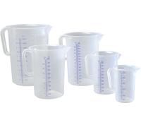 Hünersdorff Bidon gradué 2000ml polypropylène diamètre 151 x hauteur 206mm bleu gradué 25:25 transparent - 937000