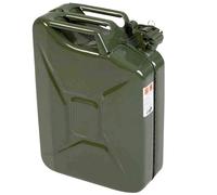 Hünersdorff Bidon métallique pour carburant CLASSIC 20 L vert olive, revêtu par poudre