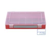Hünersdorff Boîte à assortiment PP CLASSIC, 8 compartiments 225x335x55 mm, rouge, avec poignée de transport Quantité:1